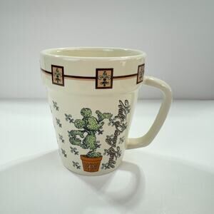 Walt Disney World Coffee Mug Topiary Mickey Mouse Goofy Donald Duck Made in USA